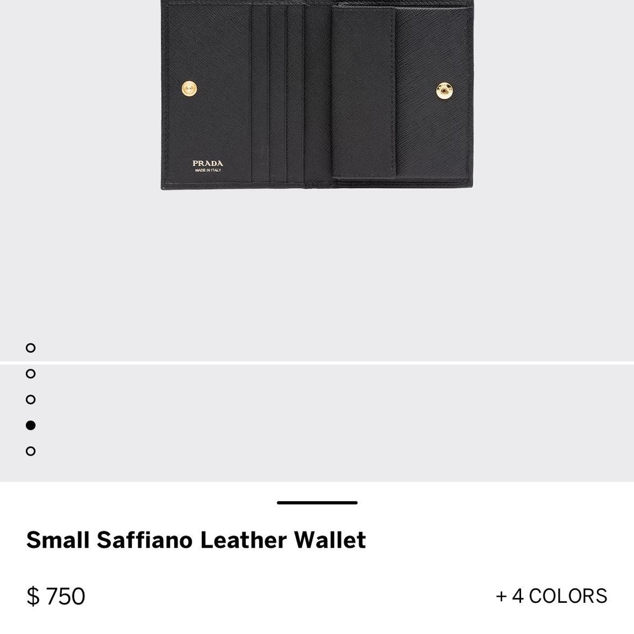 Orange Prada Saffiano leather Wallet with Strap - - Depop