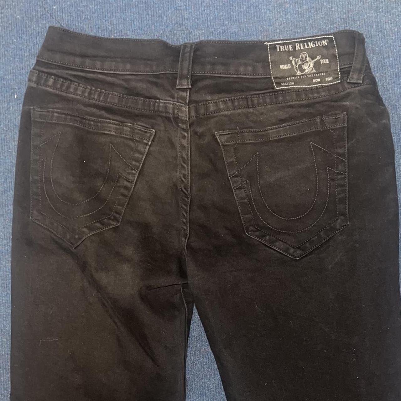 Mens Black True Religion Jeans 🖤 Straight leg Waist... - Depop