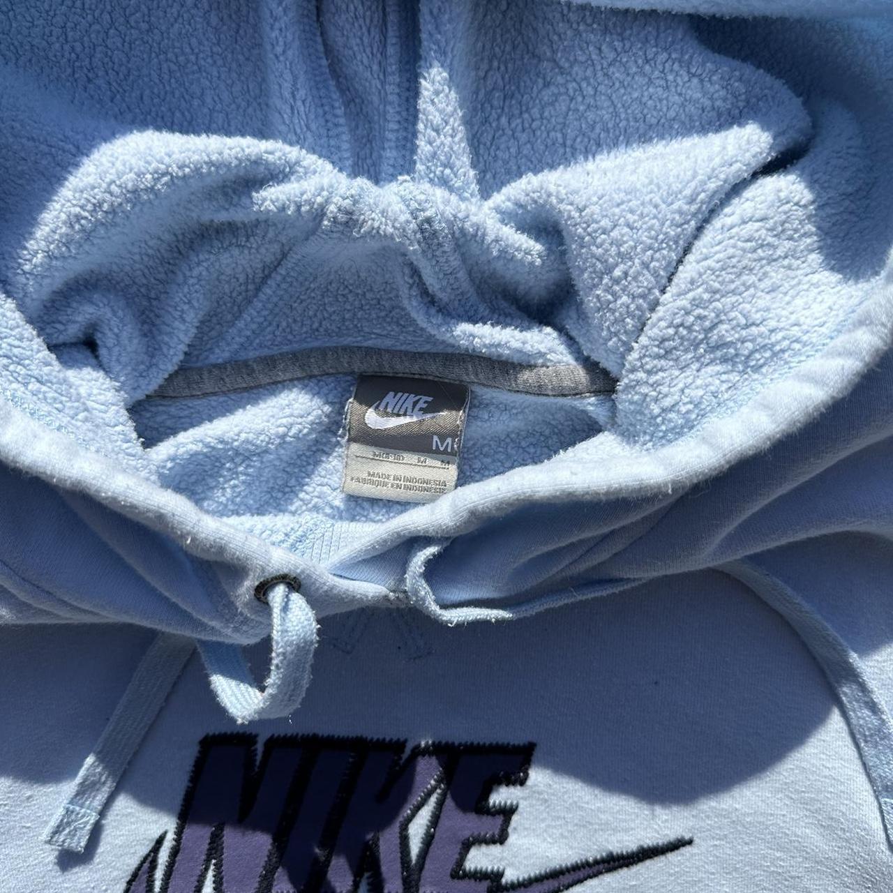 Nike Y2K Baby Blue Sweatshirt Great Condition Size M... Depop