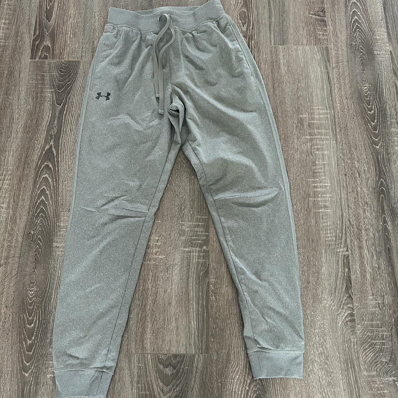 Under Armor Light Gray Sweatpants Size men’s... Depop