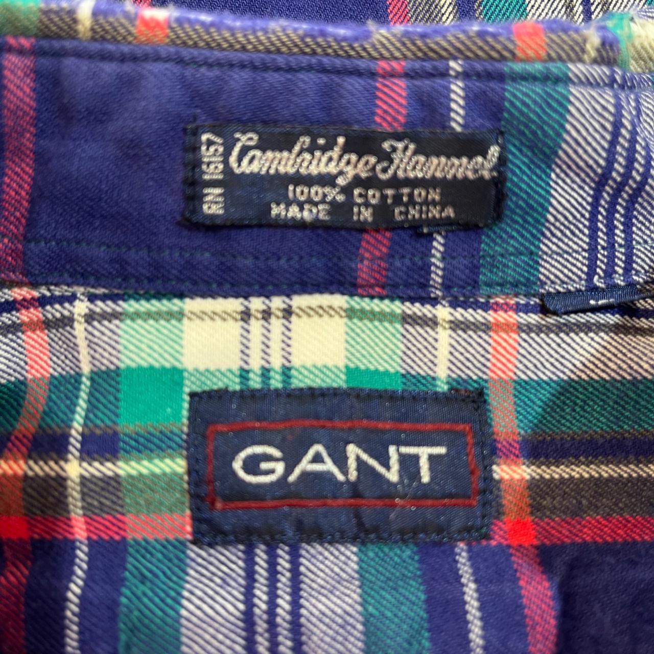 90s Cambridge Flannel light weight by Gant, Vintage... - Depop