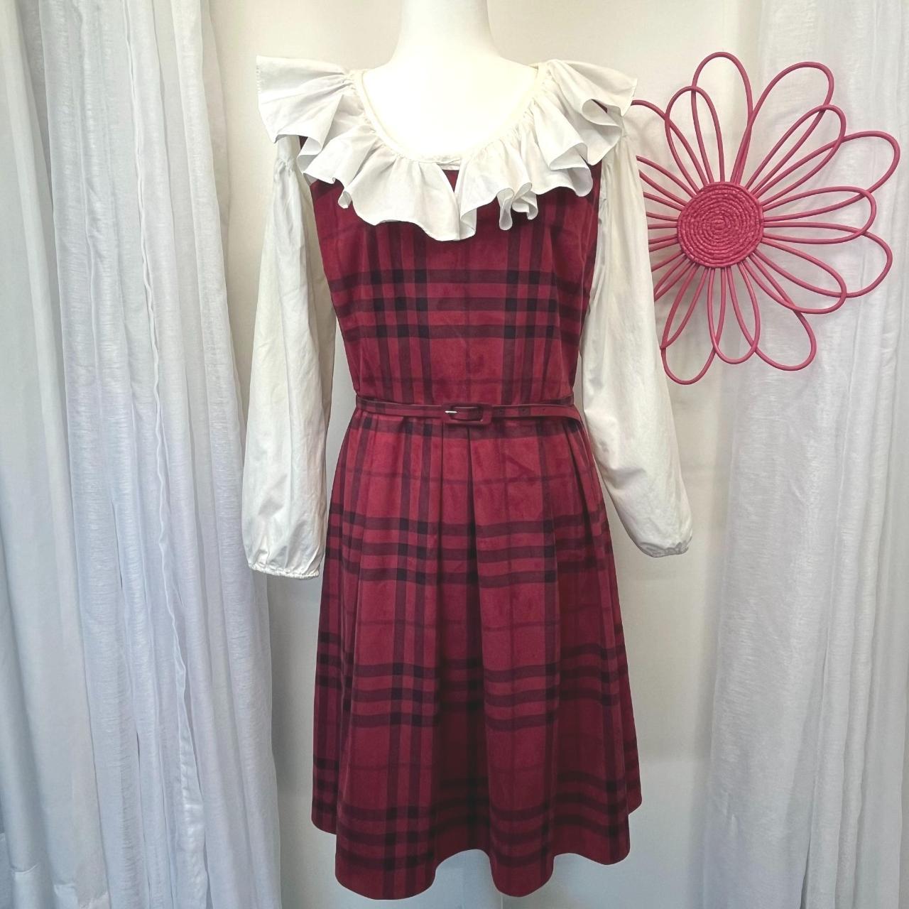 Torrid red 2024 plaid dress