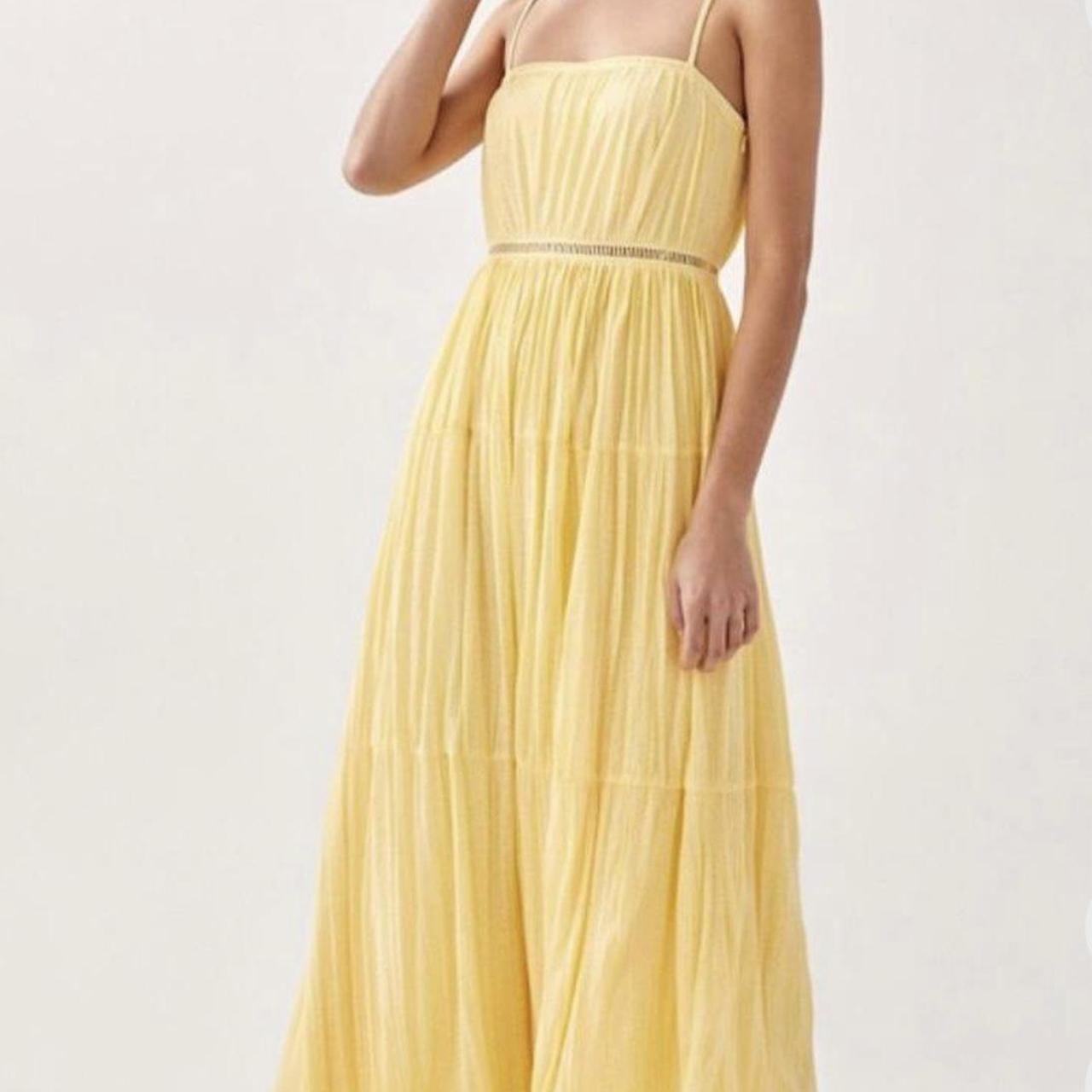 Pastel yellow summer dress online