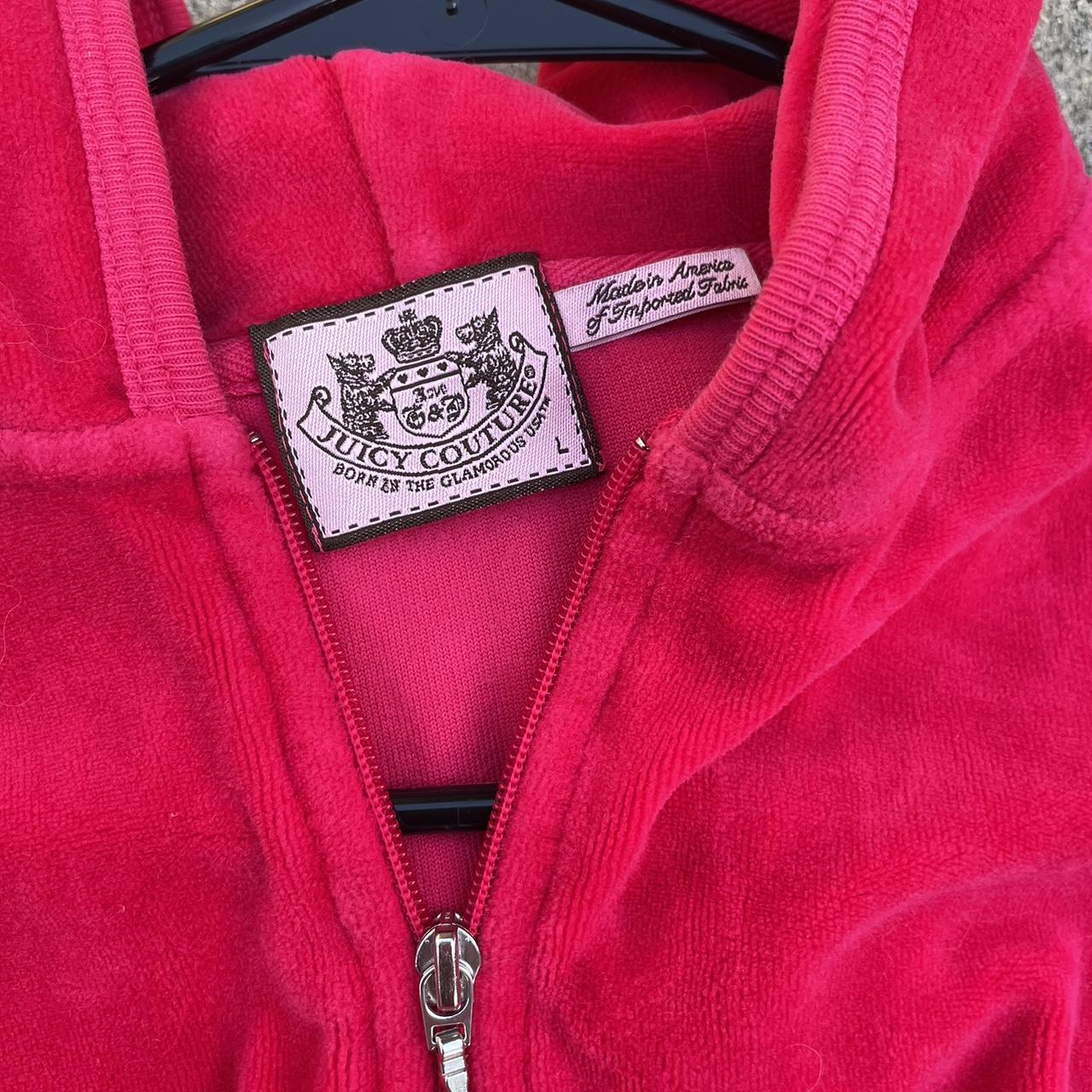 pink juicy couture velvet tracksuit top!!!! so so... Depop