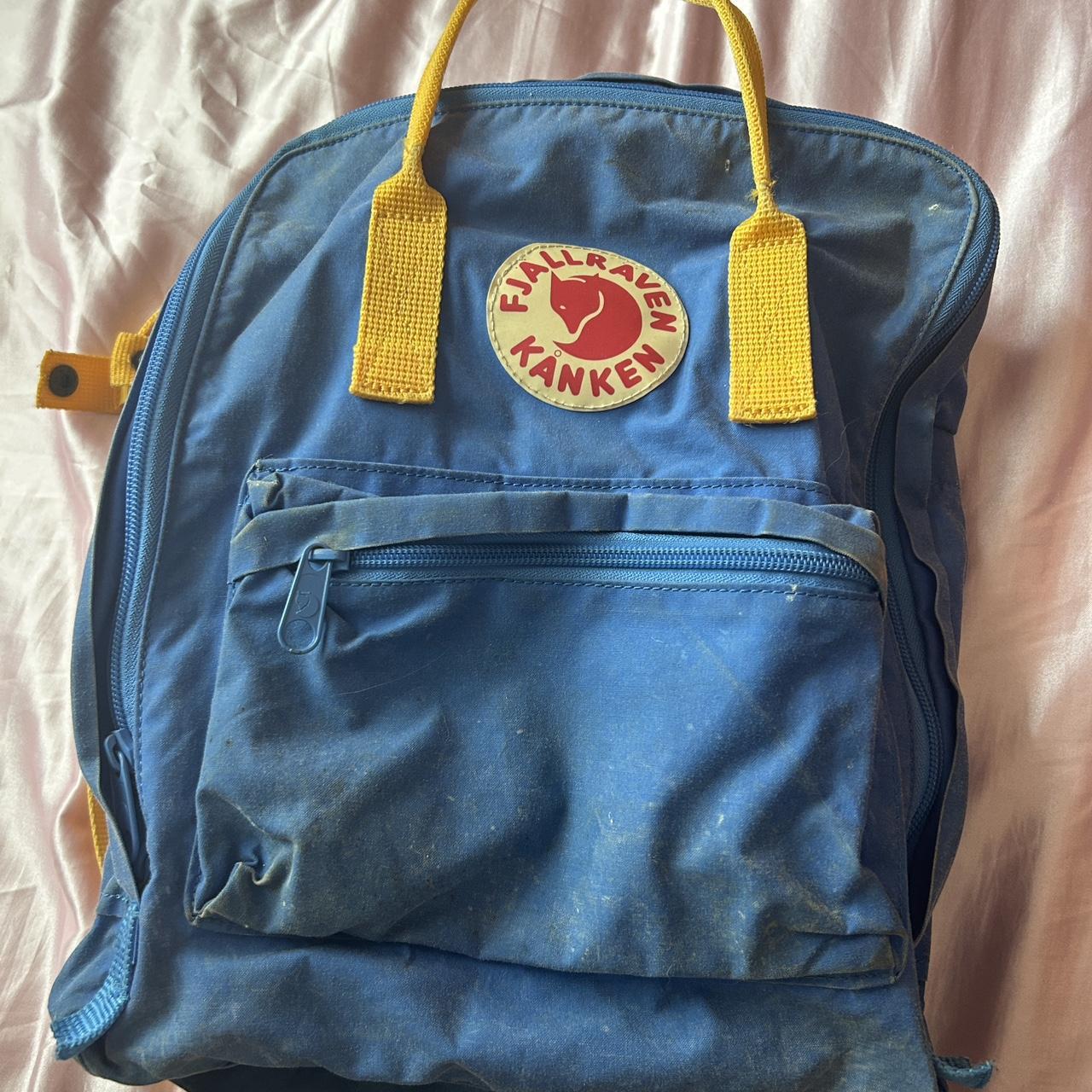 Kanken un blue warm yellow on sale