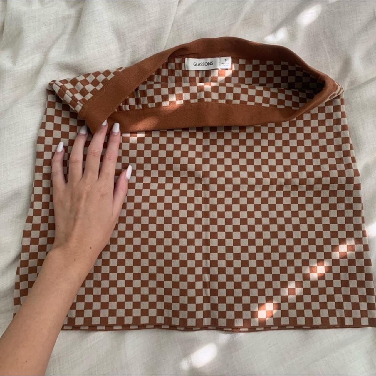 Glassons checkered Mini Skirt Depop