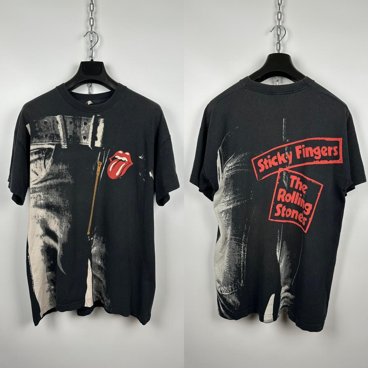 Vintage 1995 The Rolling Stones 'Sticky Fingers'... - Depop