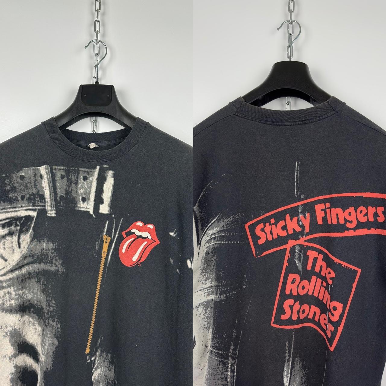 Vintage 1995 The Rolling Stones 'Sticky Fingers'... - Depop