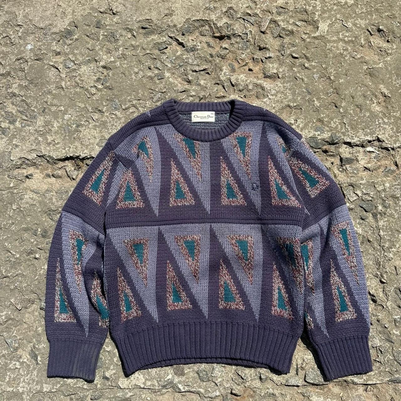 Vintage 90s Christian Dior Monsieur Knit...