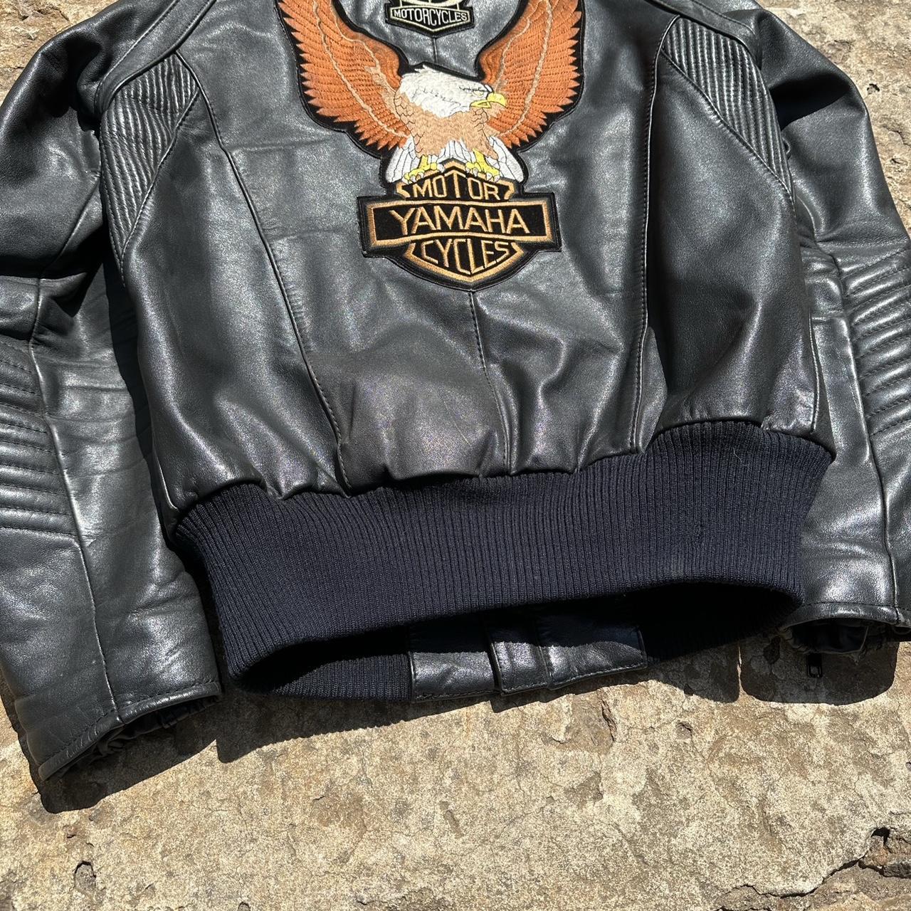 Vintage Biker Streetwear Leather Vest Patches This - Depop