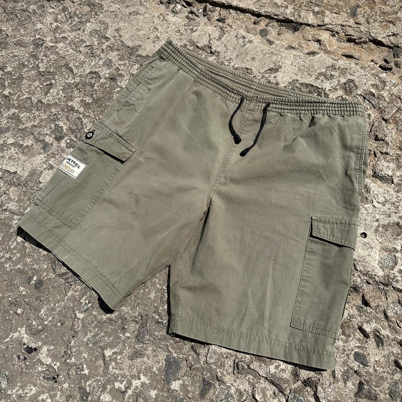 Camel hot sale cargo shorts