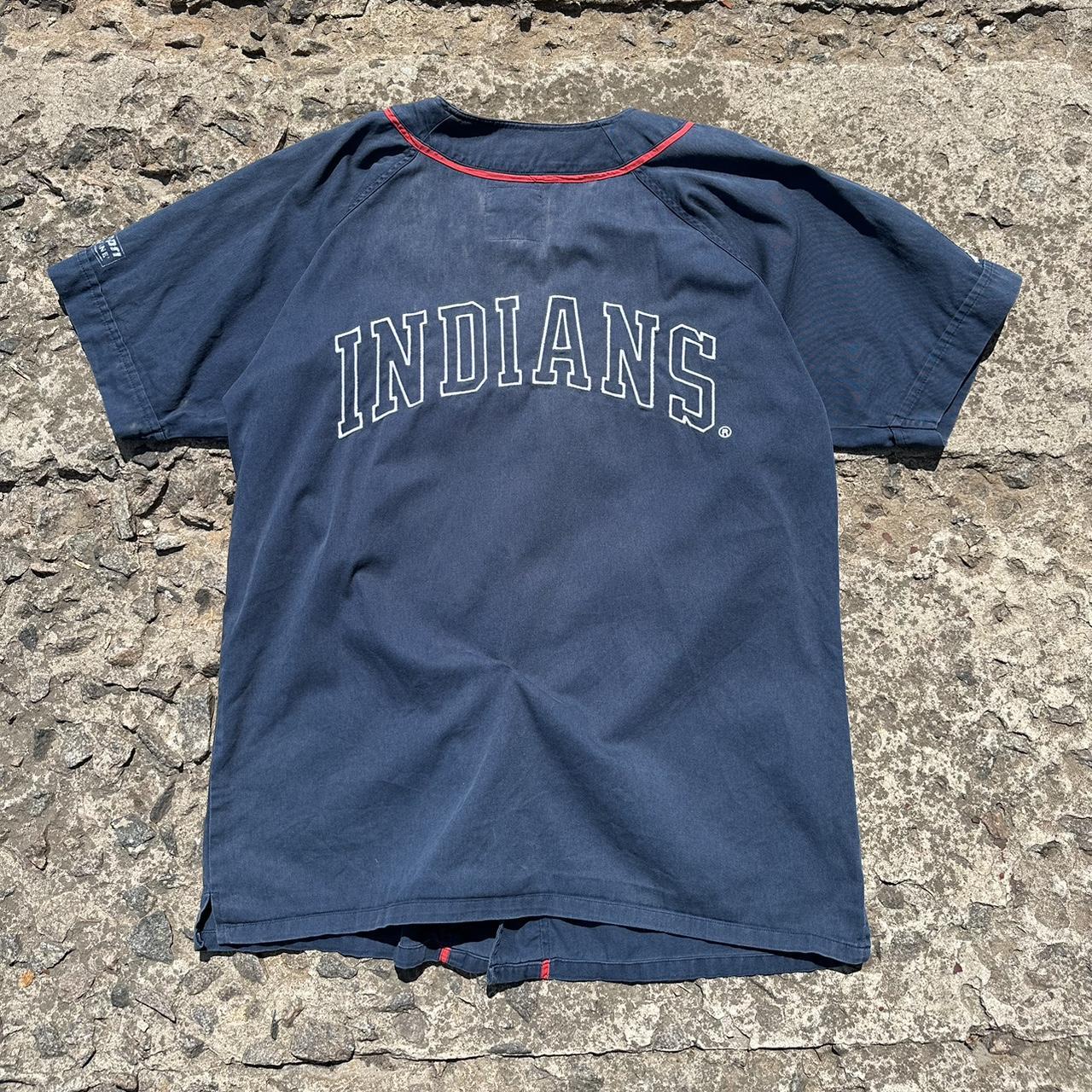 Vintage Cleveland Indians Baseball Jersey 90s - Depop