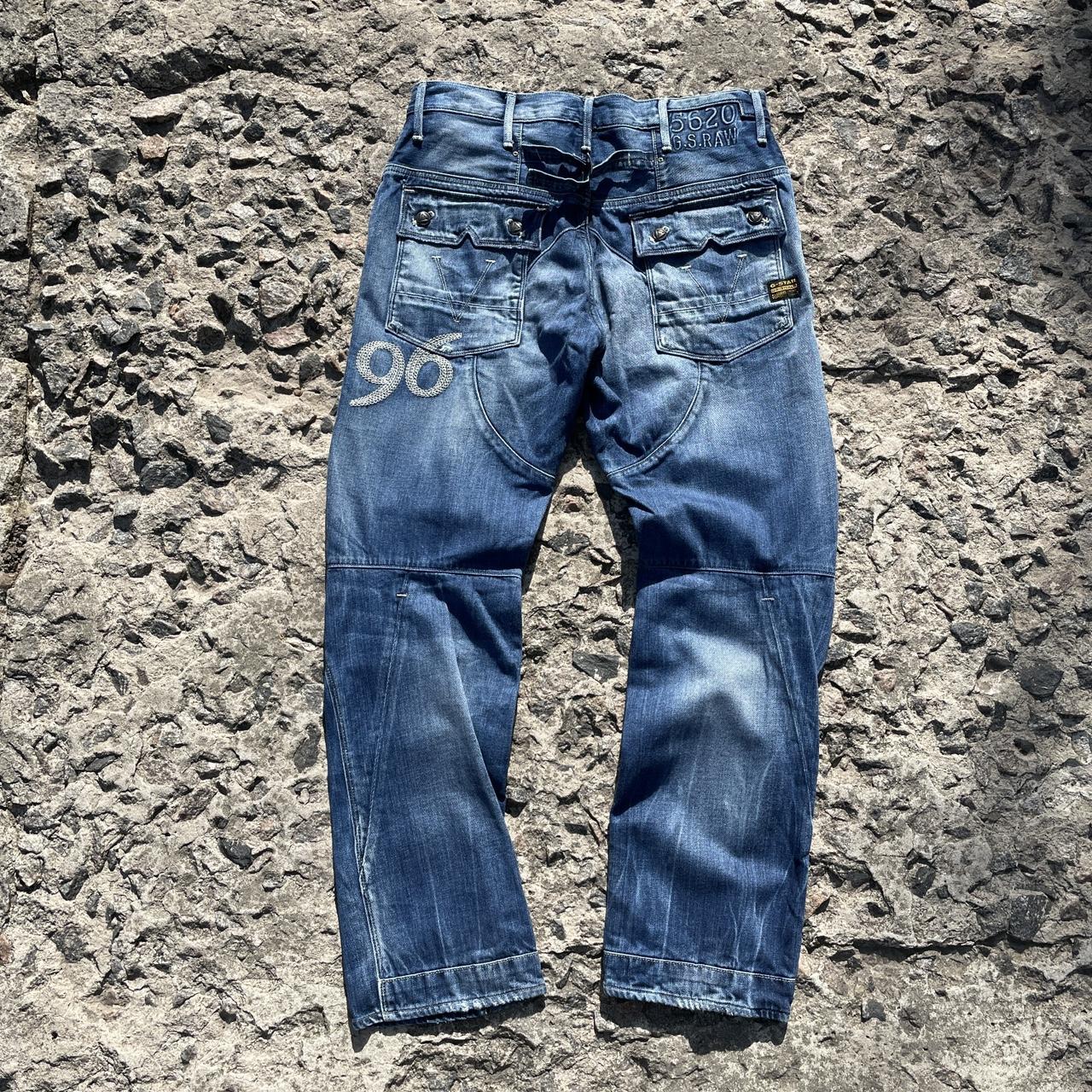 G-Star RAW Embro Solar Denim Rugby Wash Pants Total... - Depop