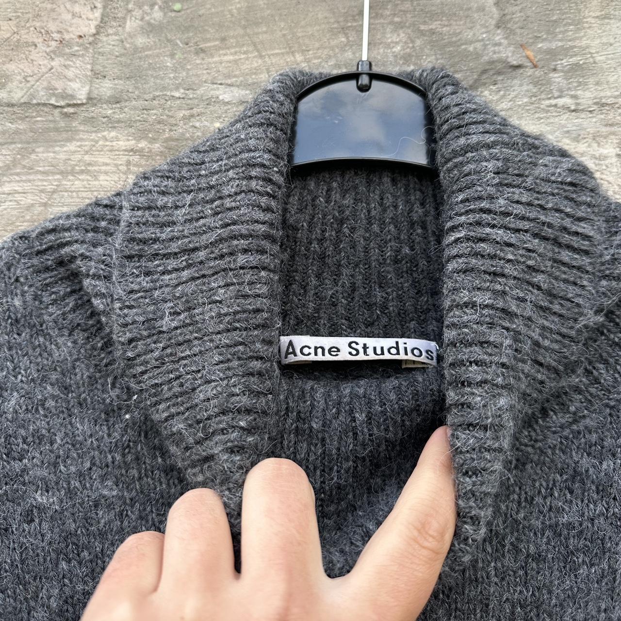 Acne Studios Women’s High Neck Mohair Sweater Total... - Depop