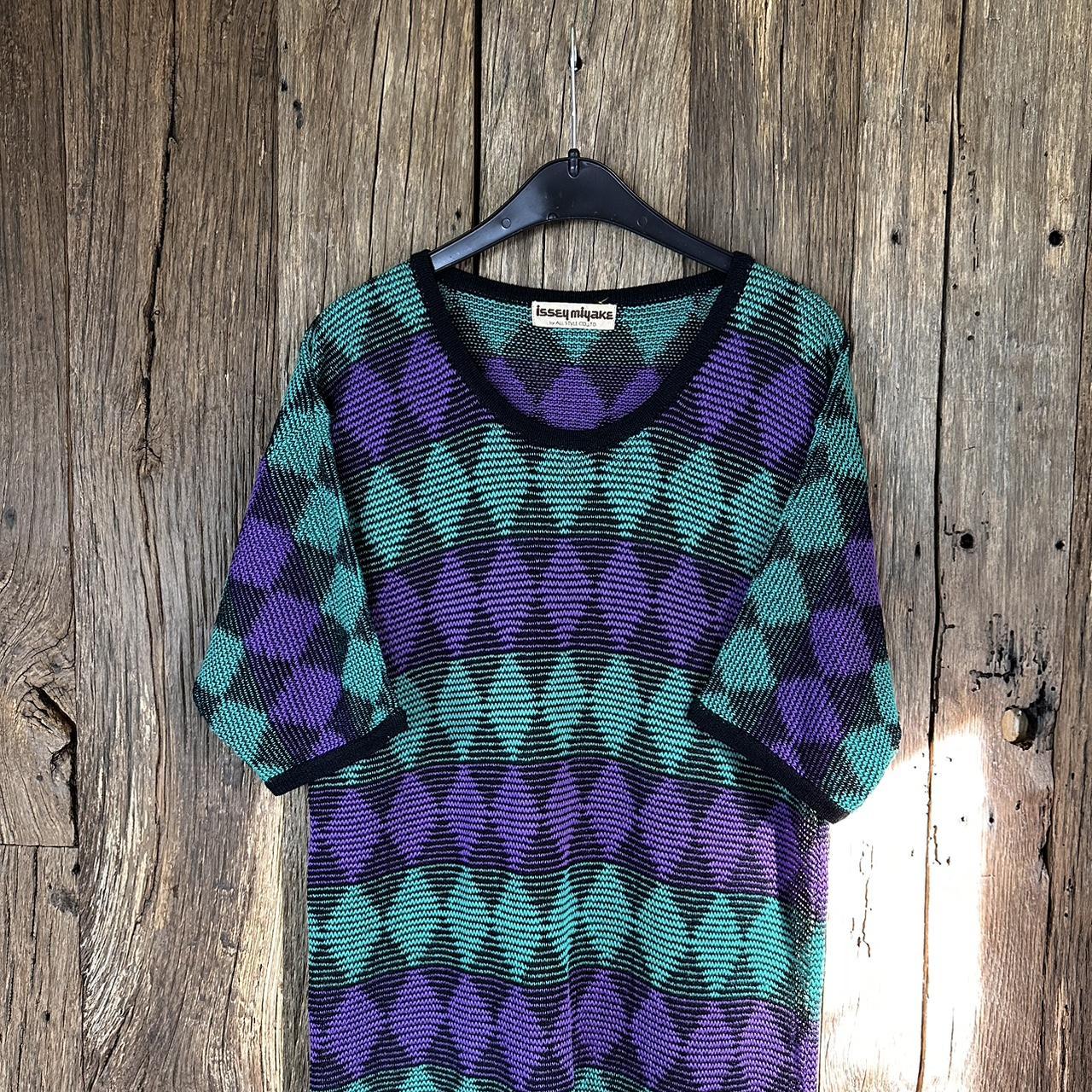 ISSEY MIYAKE 麻ニット風ロンT 70~81s ISSEY MIYAKE Linen Knit 