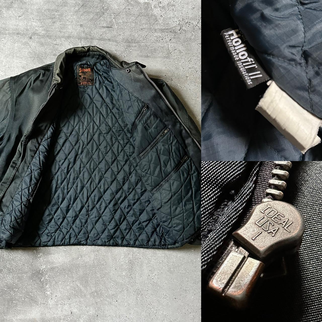 Vintage 90s Schott NYC Security Quilted Lined Bomber | Depop