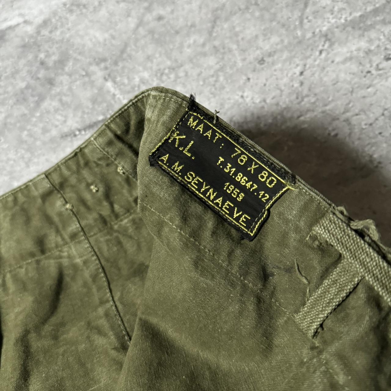 1959 Dutch Army Cargo Heavy Pants Total condition -... - Depop