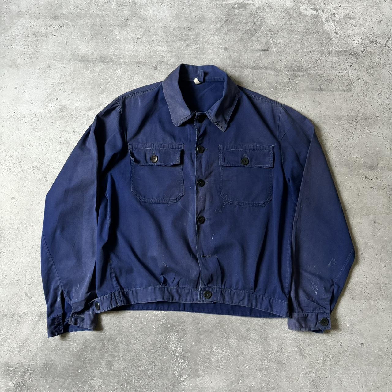 1979s French Workwear Sanfor Mechanic Faded Chore... Depop