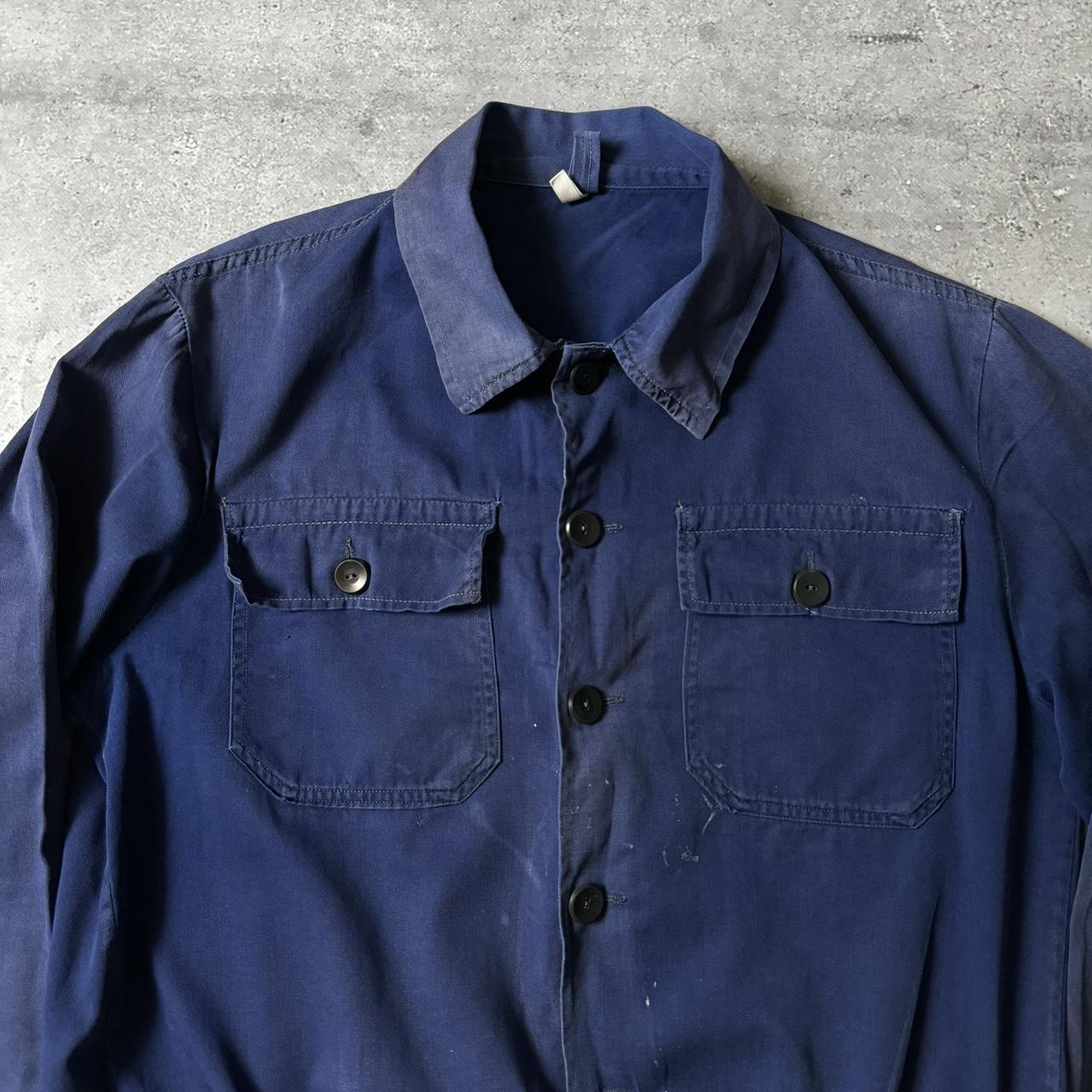 1979s French Workwear Sanfor Mechanic Faded Chore... Depop