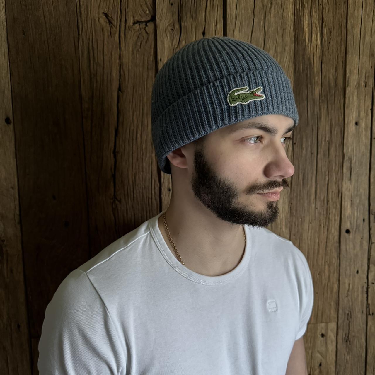 Hat Bonnet Lacoste Homme Vintage Lacoste Ribbed Beanie Hat