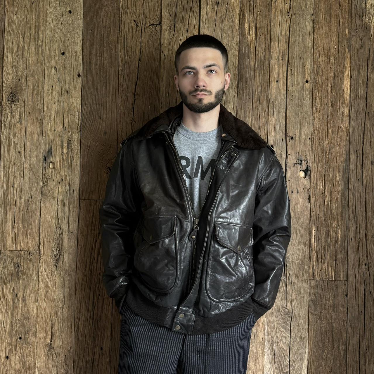 Vintage 90s G-1 Leather Flight Jacket vintage leather blouson