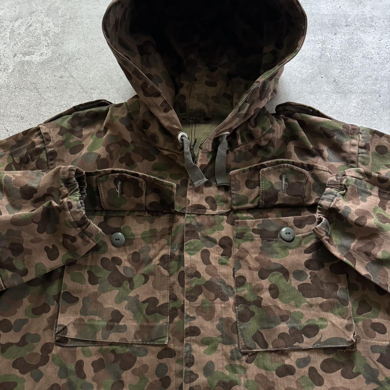 Vintage 60’s Austrian Army Kaz 59 HBA Camouflage Parka Jacket 1967 Mens outlet L