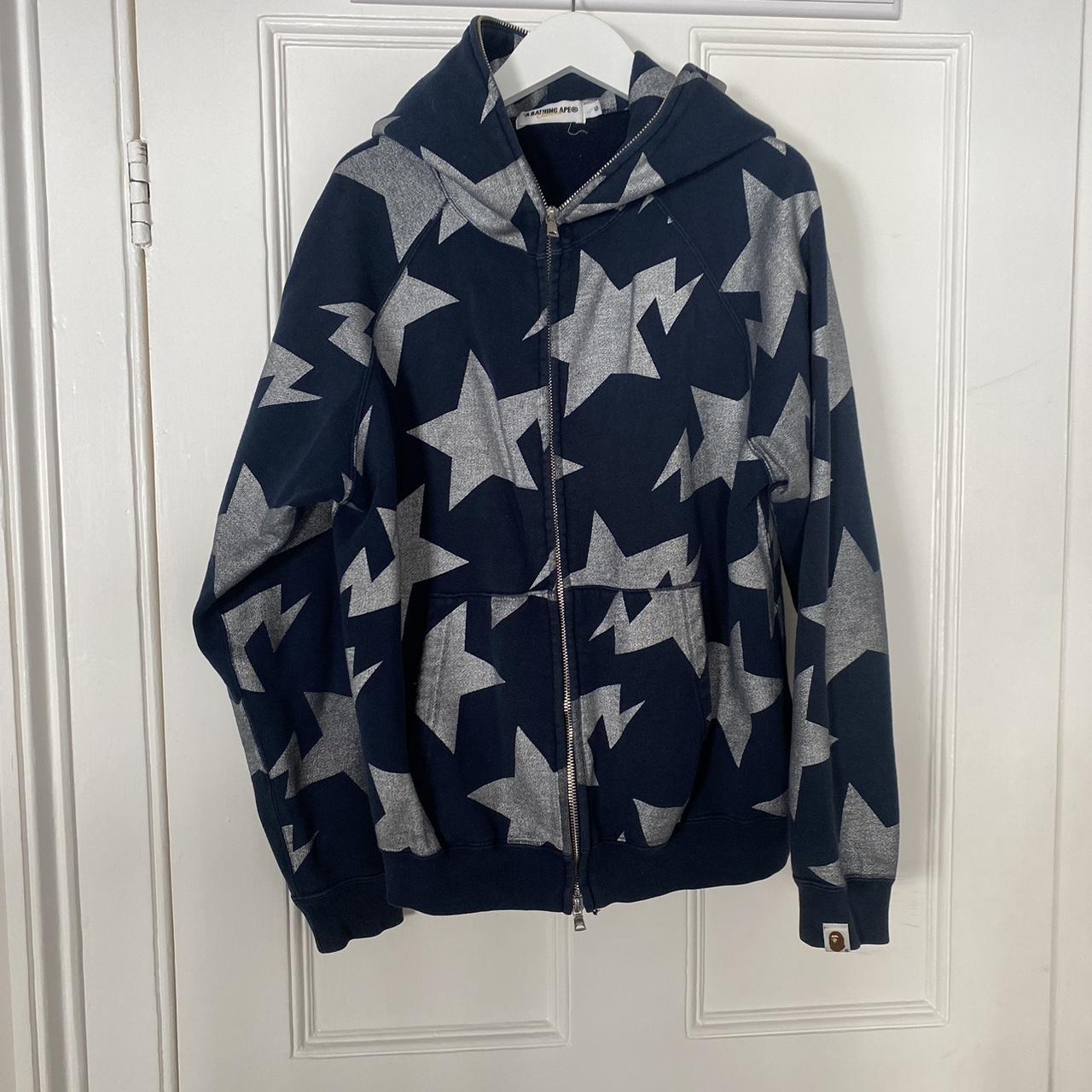 A bathing ape star full zip hoodie | Depop
