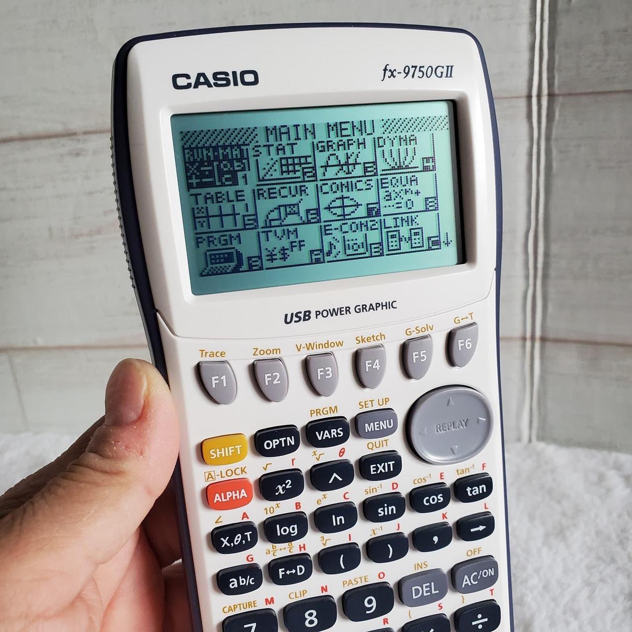 Casio fx-9750GII Graphing calculator serial Depop