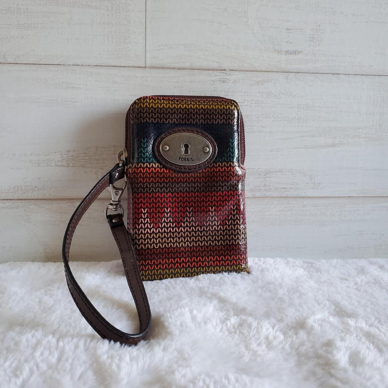 Fossil Women's Bag - Brown/Multi – FOSSIL Key-Per… - image 1