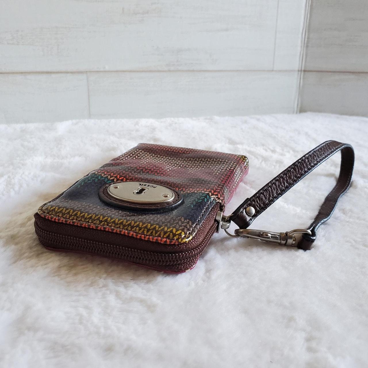 Fossil Women's Bag - Brown/Multi – FOSSIL Key-Per… - image 3