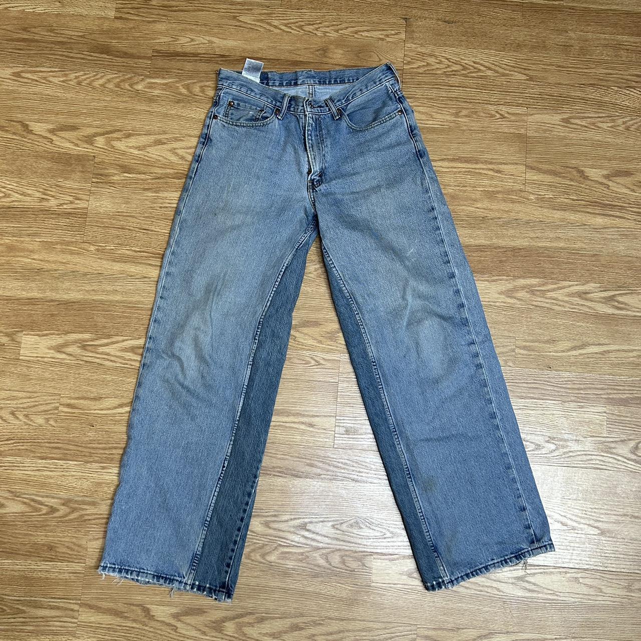 Custom wide leg levi’s that i made. Great condition... - Depop