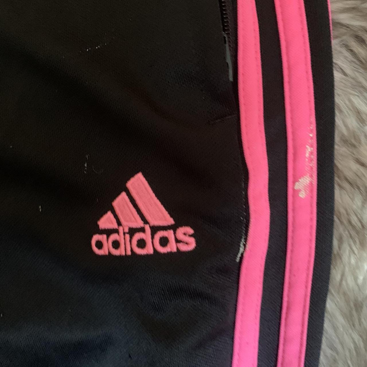 Adidas Women S Black And Pink Joggers Tracksuits Depop