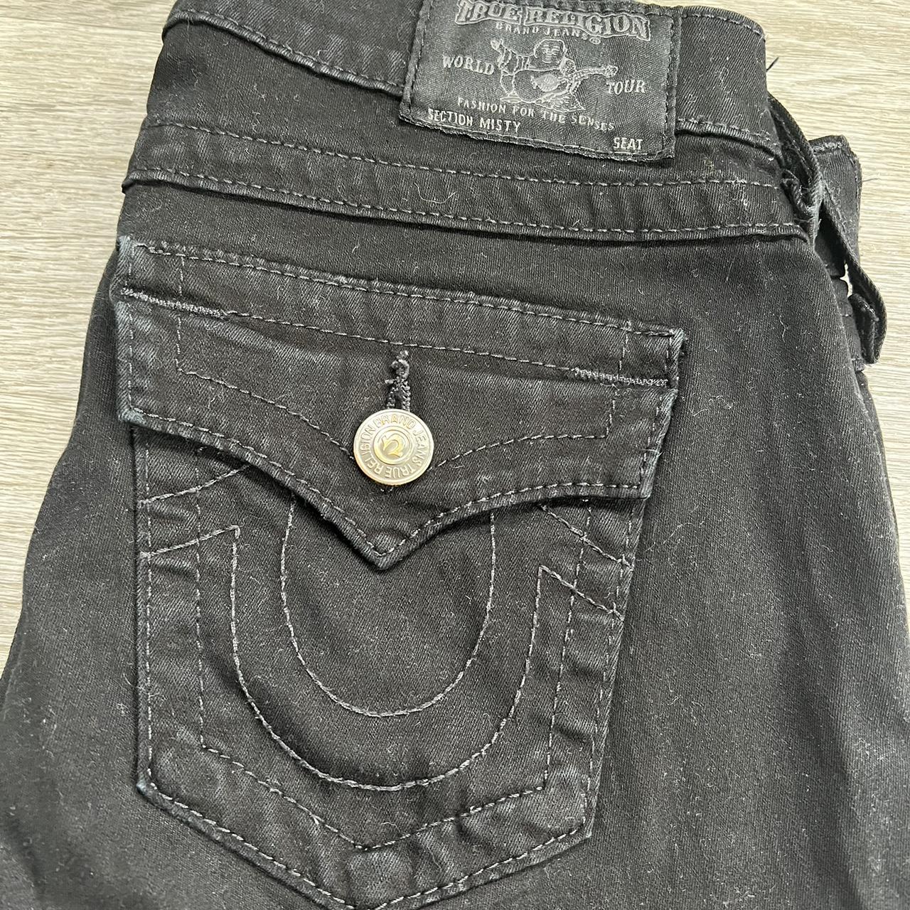 true religion black skinny jeans - Depop