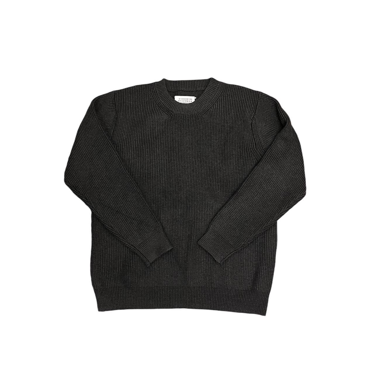 Maison Margiela Knit Sweater Dark Grey Depop