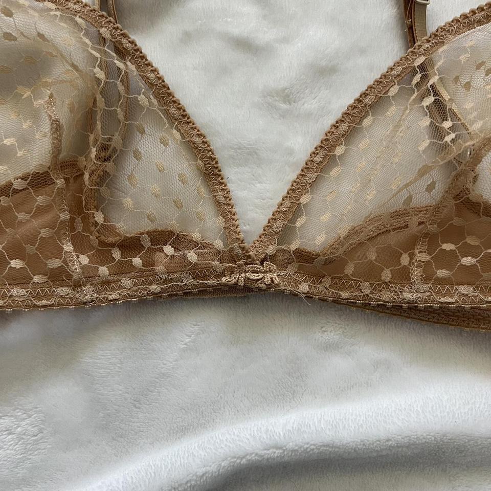 Bardot faux leather bralette Crafted from vegan - Depop