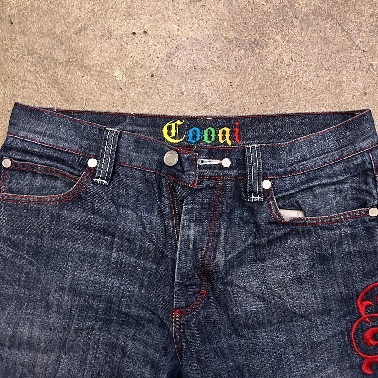 coogi jeans w/ embroidery ️ — 34 x 34 🎨 — dark... - Depop