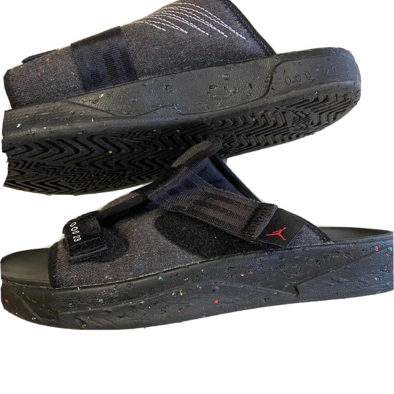 mens black jordan sandals