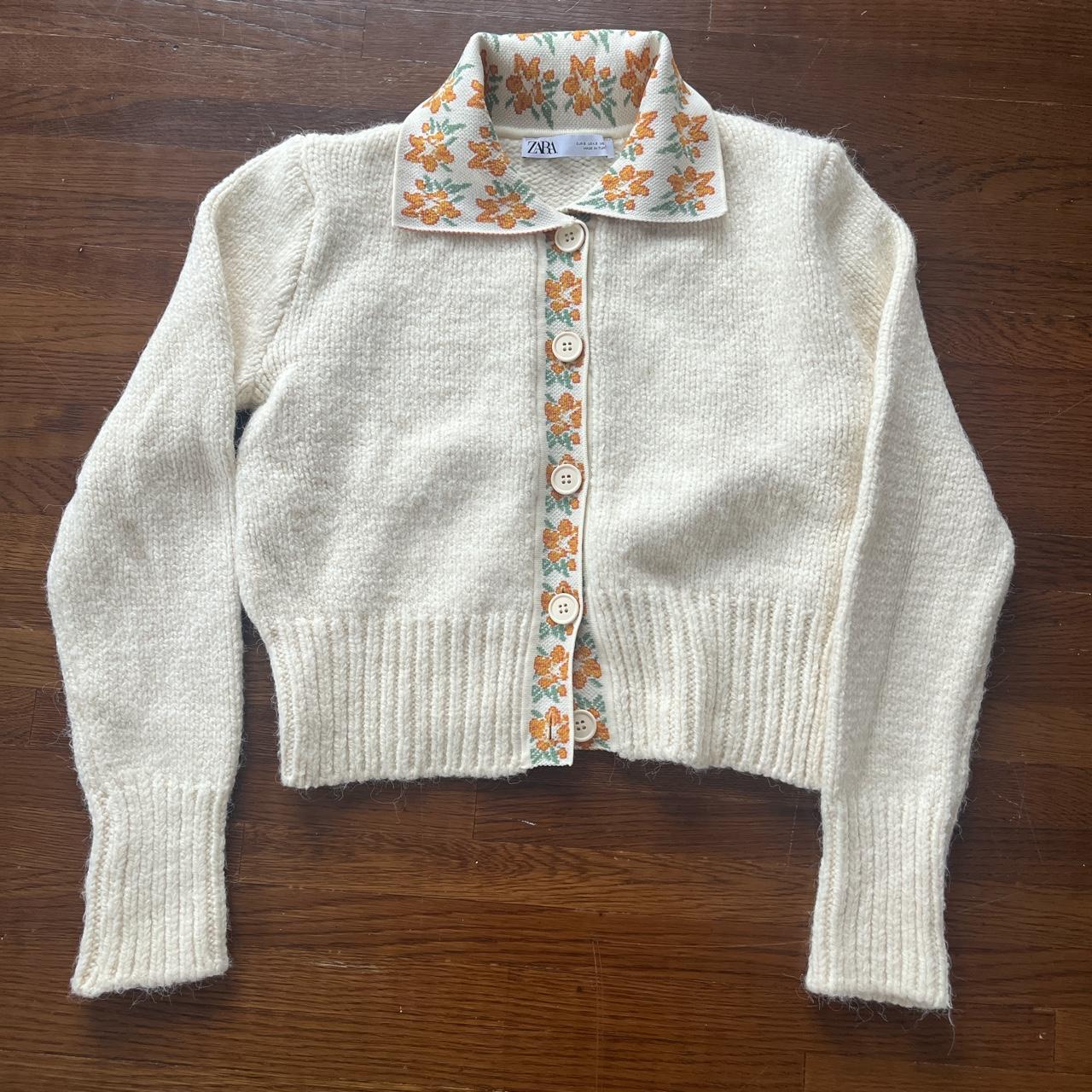 Zara Cropped Anorak Plateado Zara Knit Jacket Cardigan Flores Zara