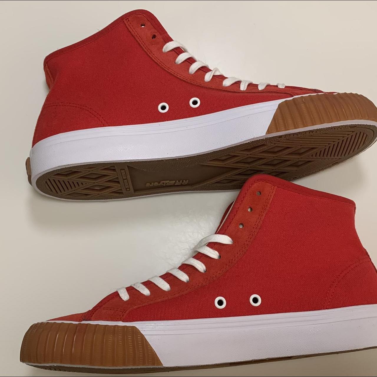 PF flyers Red Canvas High Top Men’s Size 11 Shoes... Depop