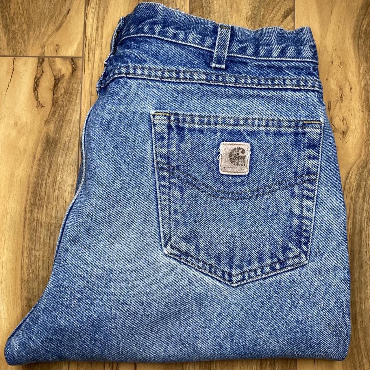 Denim Carhartt Blue Jean Work Pants 38 x 30 FREE... Depop