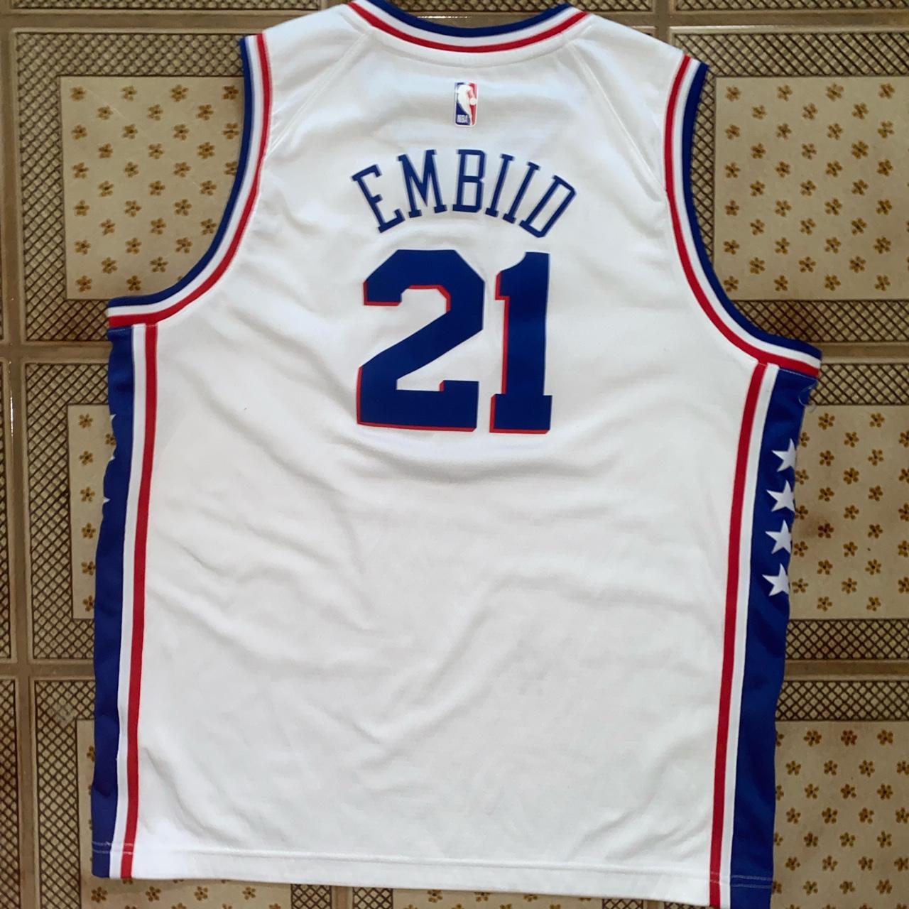 Philadelphia 76ers Joel Embiid basketball jersey. - Depop