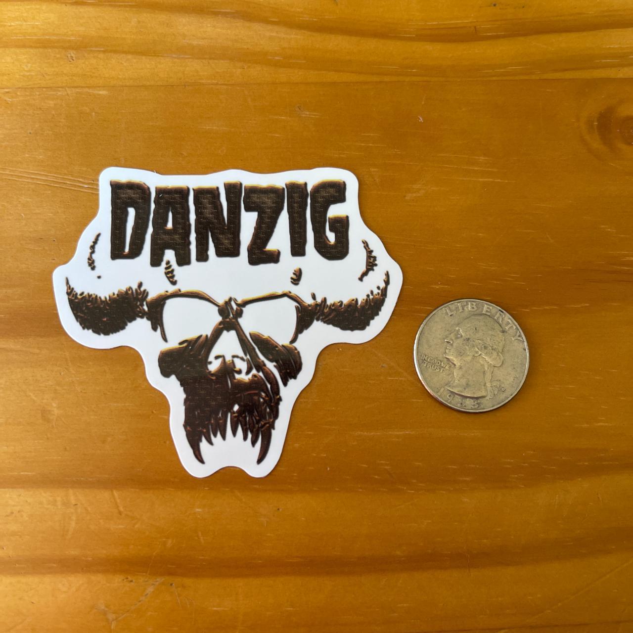 Danzig Sticker Brand new. Coin is for size... - Depop