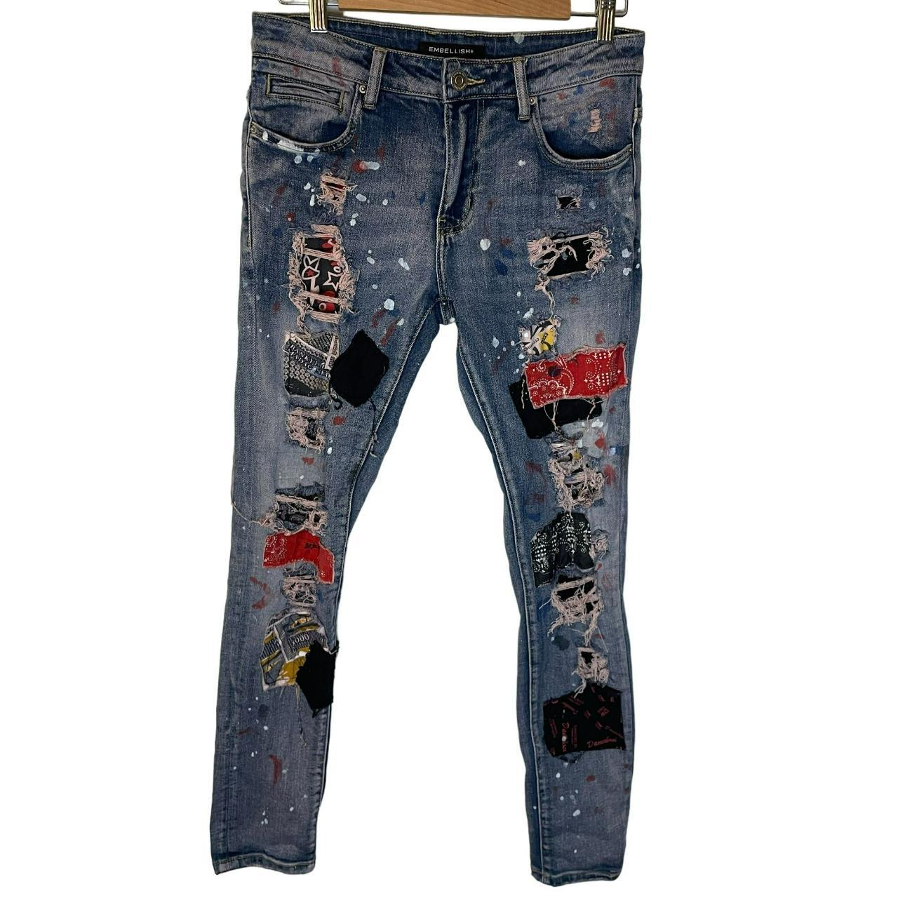 Mens best sale embellish jeans