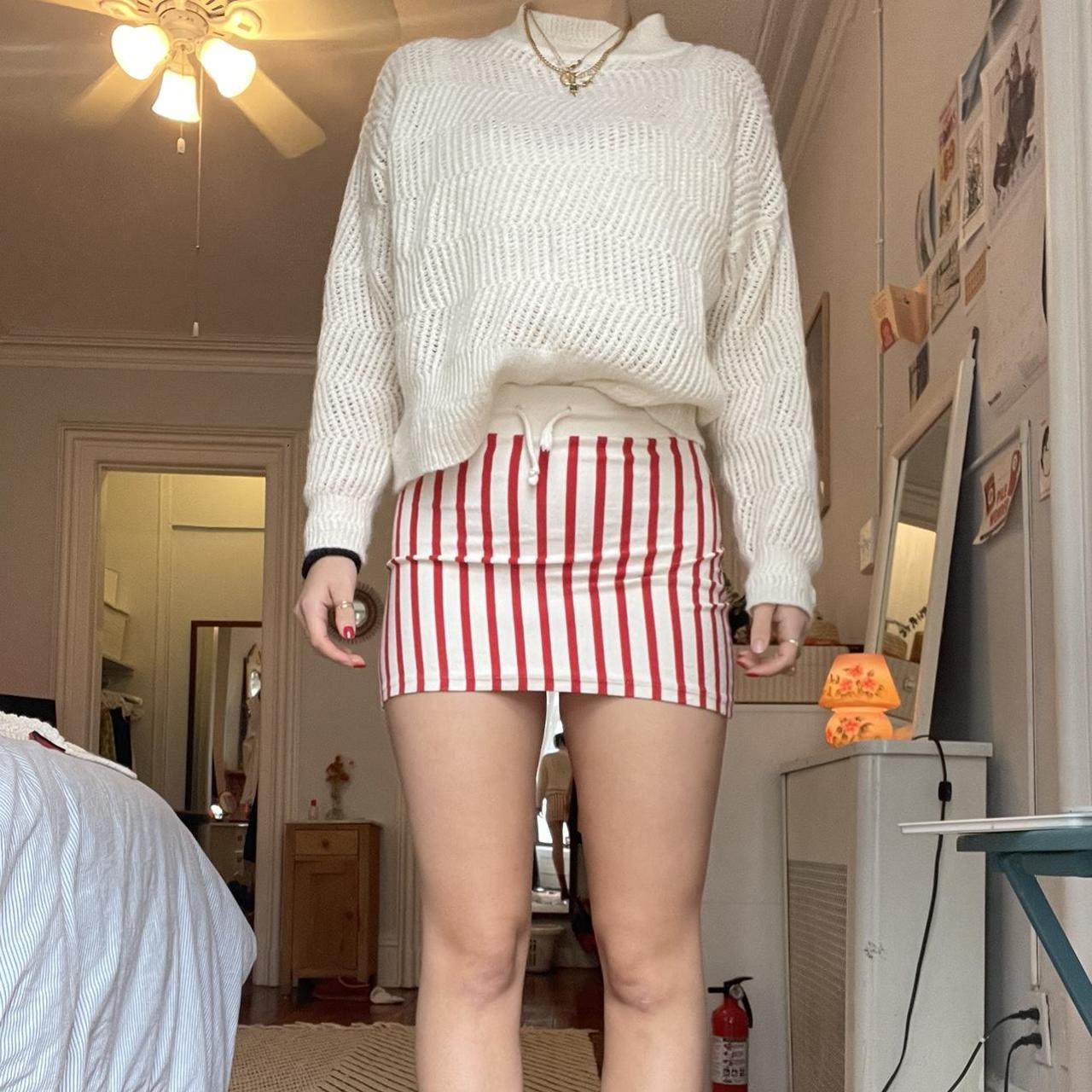 Striped skirt outlet zara