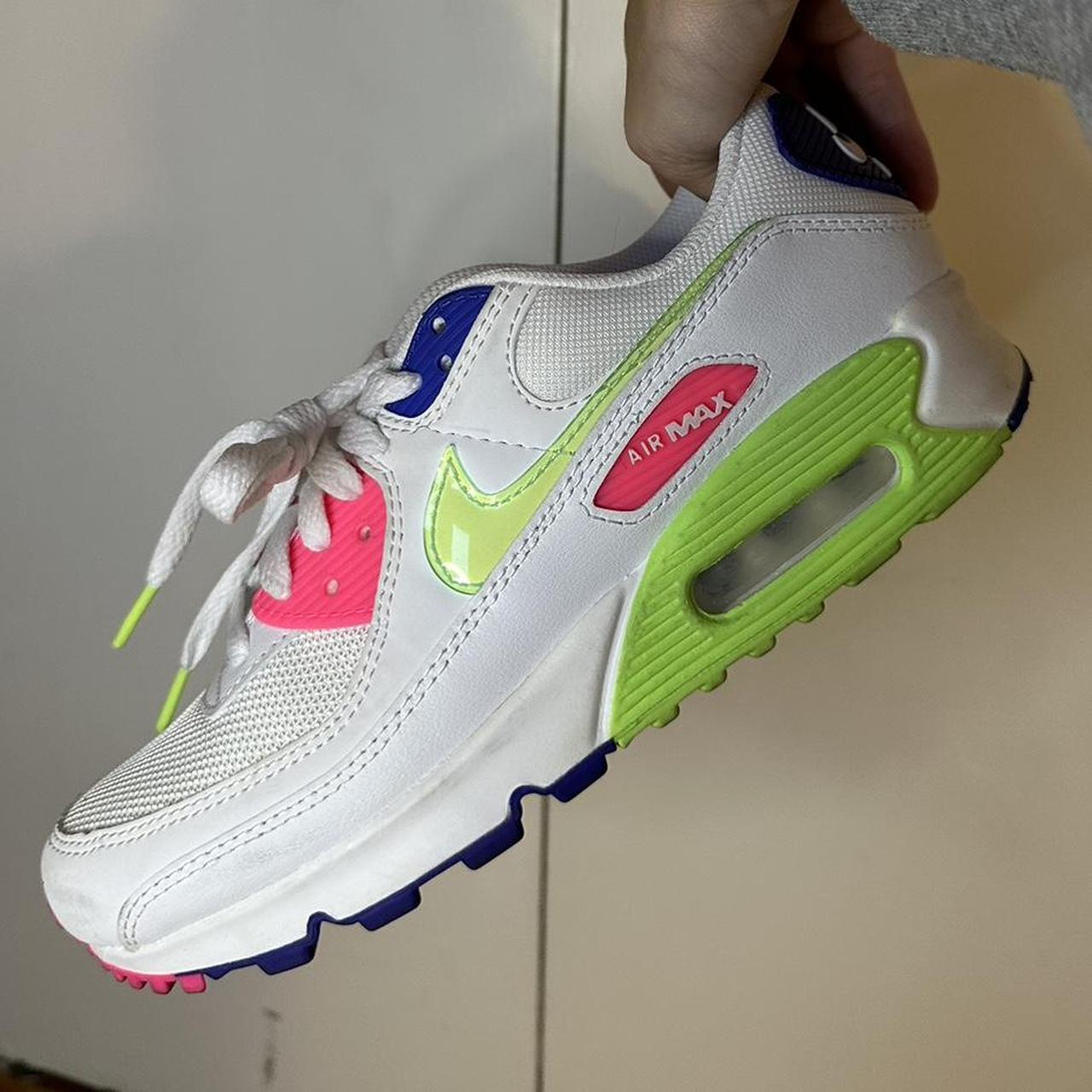 nike air max 90 white neon