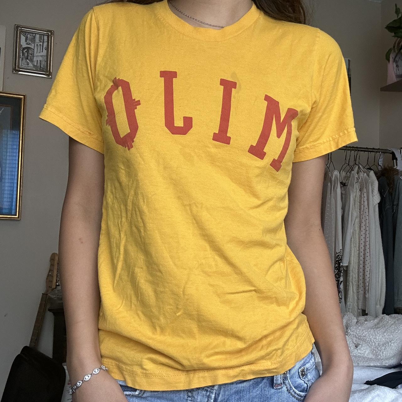 ‘Mijo’ yellow t shirt Fits a small or medium - Depop