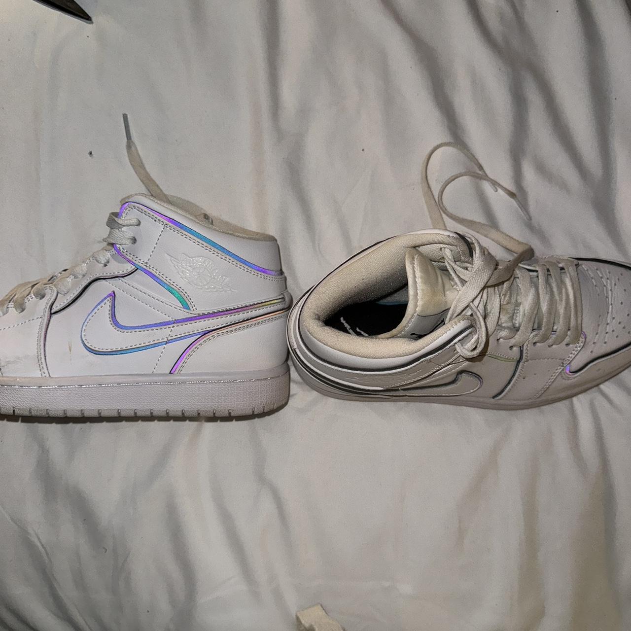 Holographic Jordan 1s jordans jordan1s holographic Depop