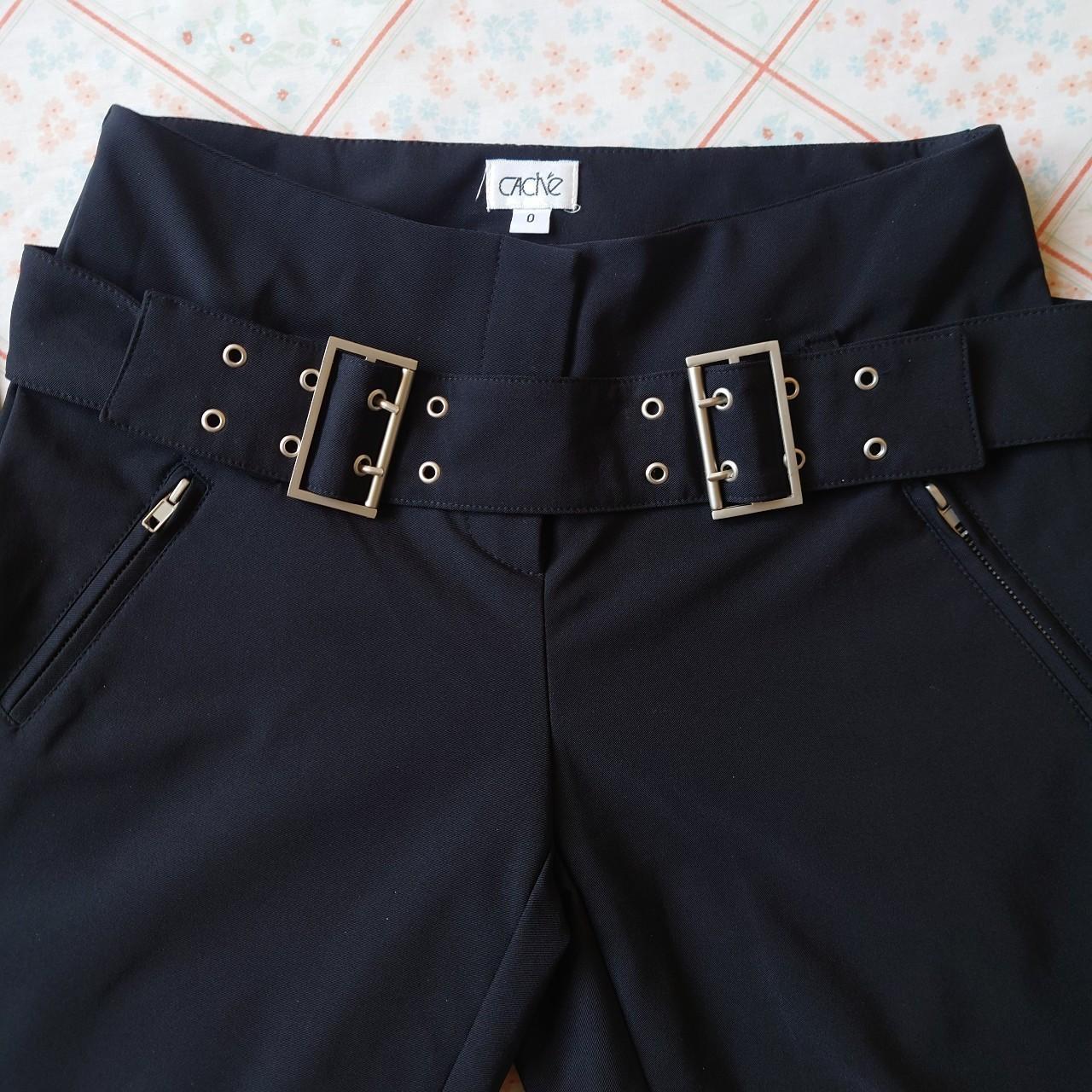 Cache Women's Bootcut Embellished Pants - Black/N… - image 1