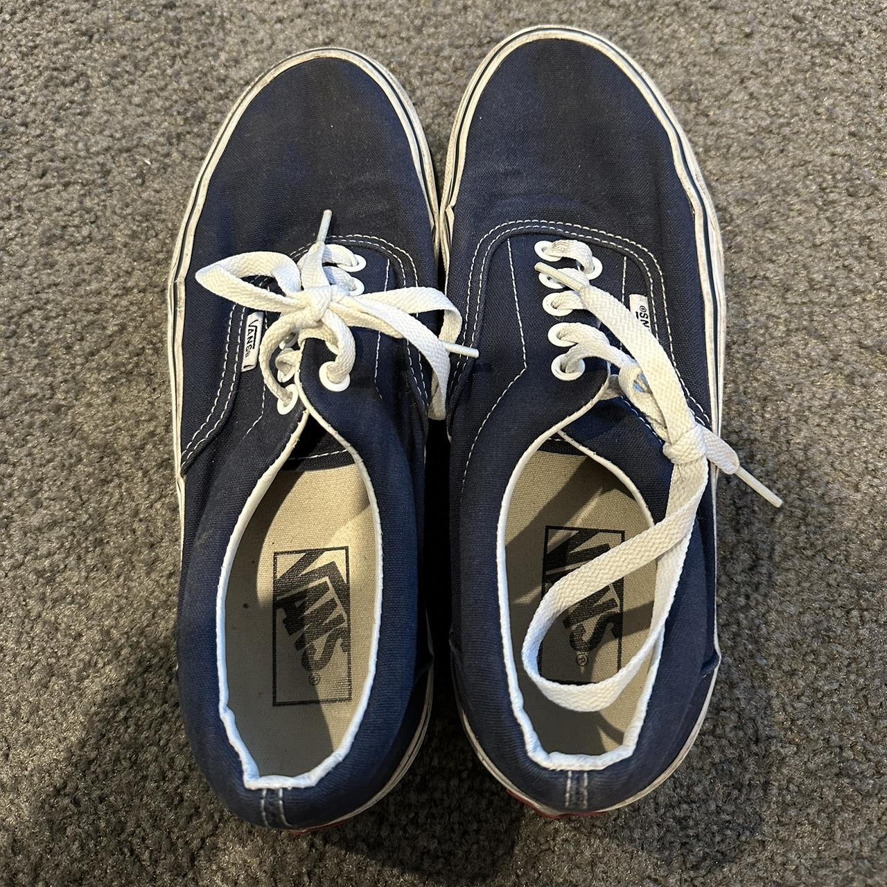 Navy blue Vans (unisex) Men’s size 7, women’s 8.5 - Depop