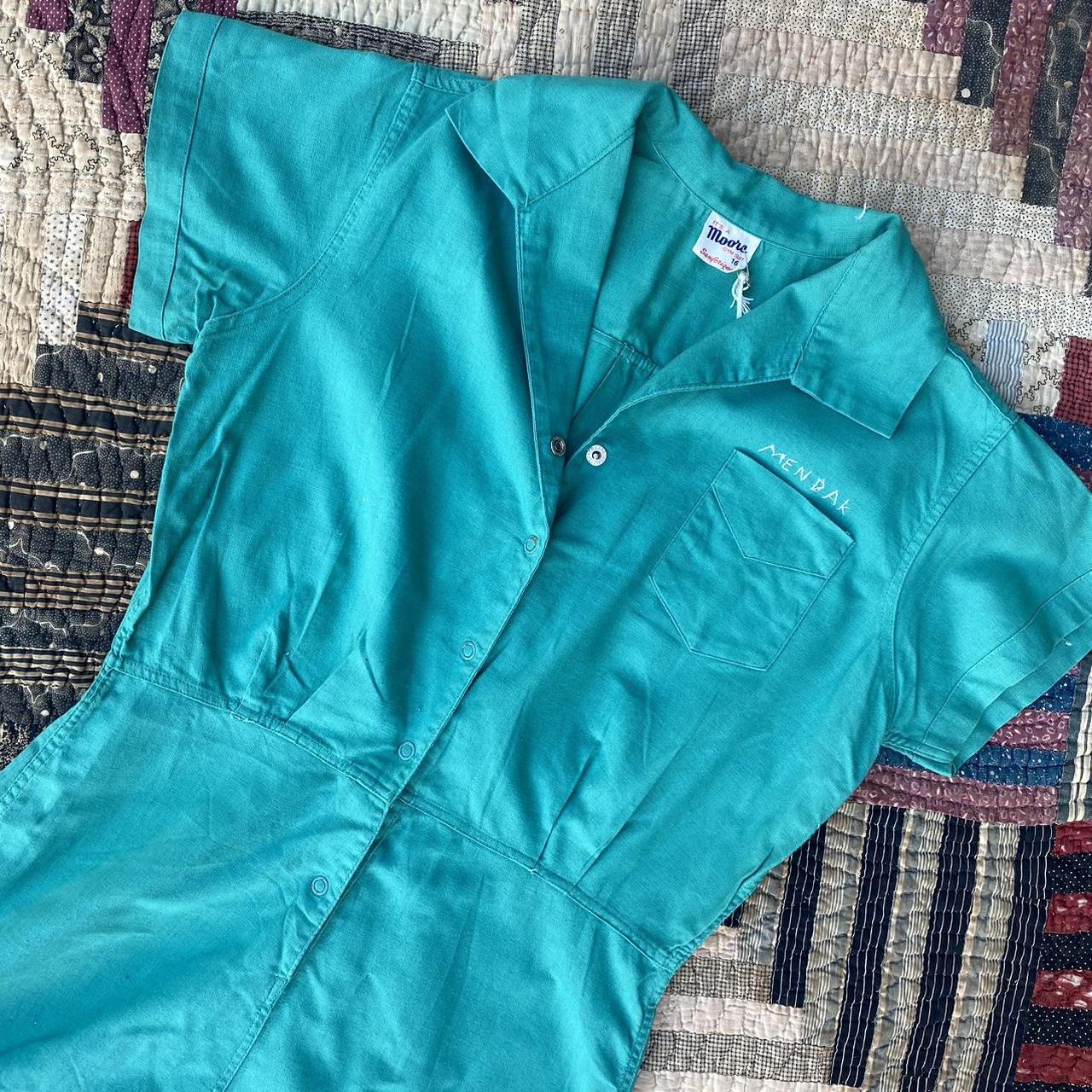 Vintage Women's Romper - Blue/Green - M – 1950s s… - image 2
